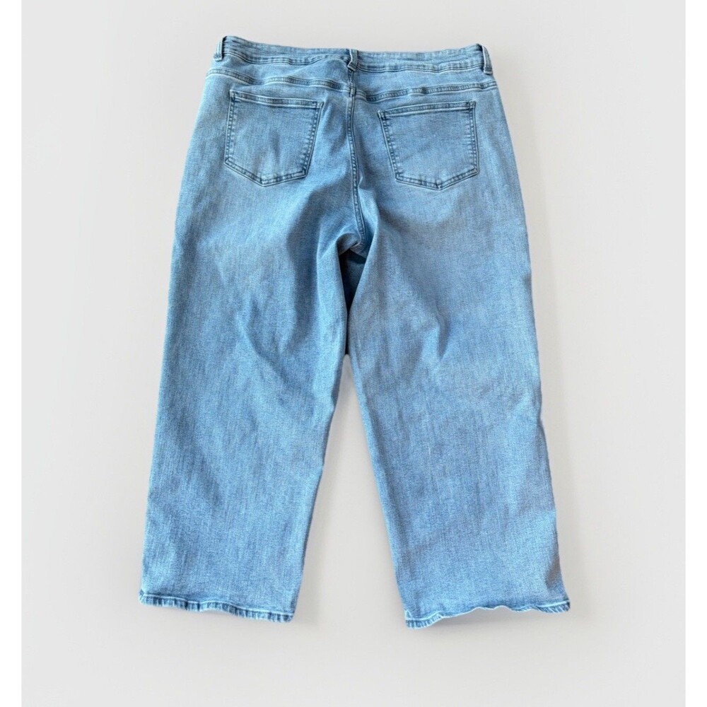 Universal Standard High Rise Straight Crop Jeans Size 16 Stretch - Picture 2 of 7